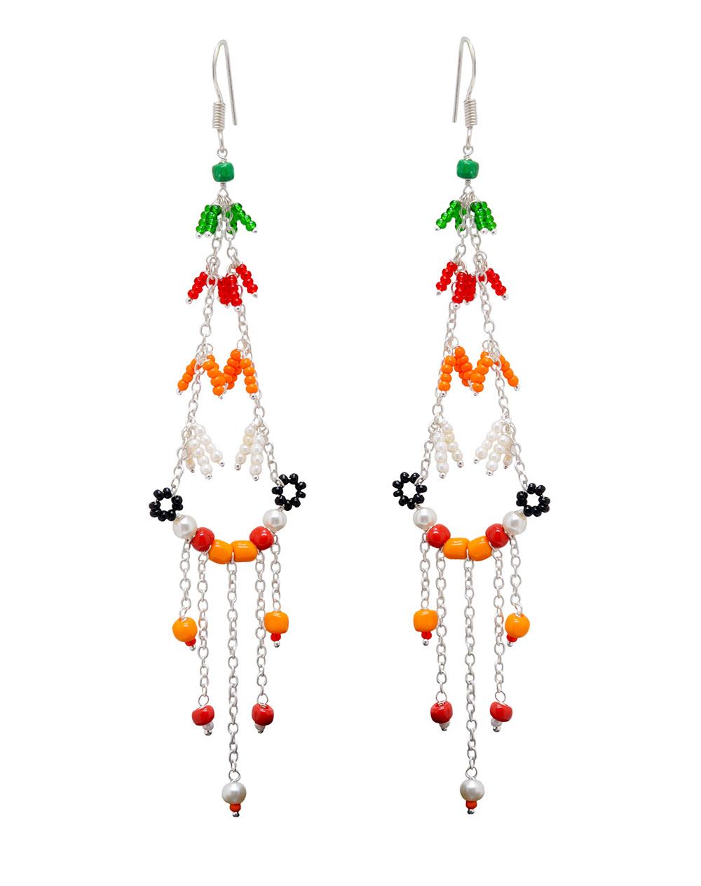 Multi Color Zircon Beads Earrings CE-1046