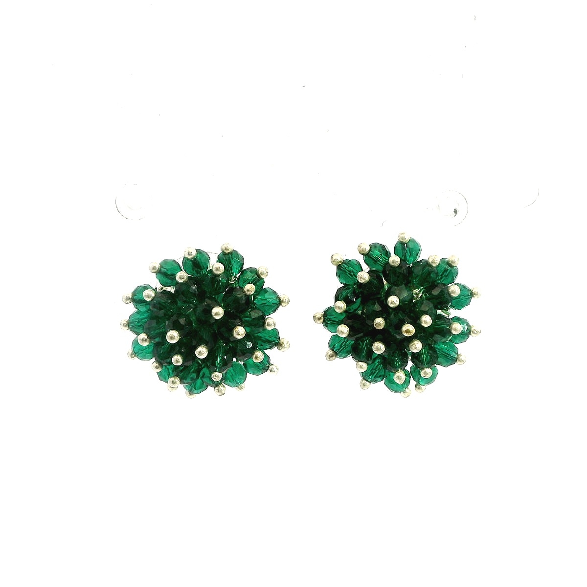 Emerald Green Color Zircon Beads Studs CE-1176
