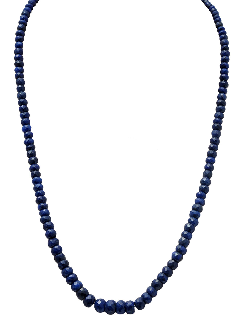 Blue Sapphire Gemstone Beads Necklace NP1009