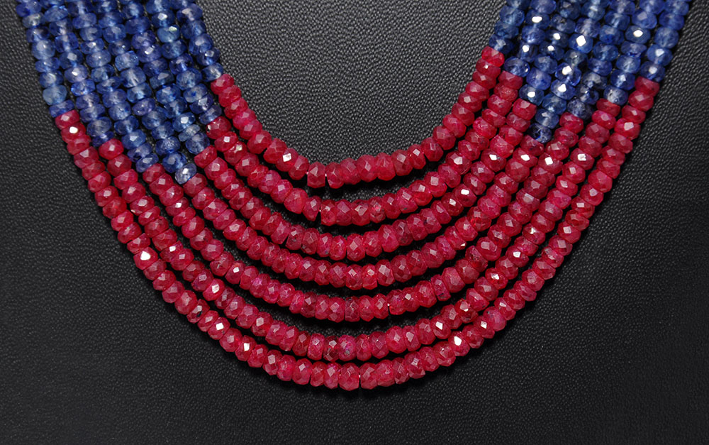 faceted ruby necklace