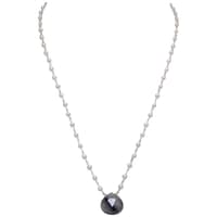 Rutile Quatz Gemstone With Pearl Chain White Rhodium Plating Bp1022 photo 1