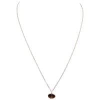 Smoky Gemstone Attached With Silver Chain Bp1030 photo 1