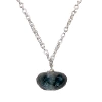 Aquamarine Gemstone Attached With Silver Chain Bp1031 photo 2