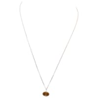 Citrine Gemstone Attached With Silver Chain Bp1032 photo 1