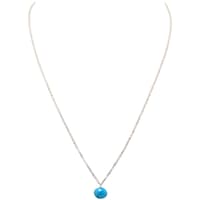 Turquoise Gemstone Attached With Silver Chain Bp1033 photo 1