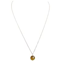 Citrine Gemstone Attached With Silver Chain Bp1034 photo 1