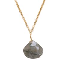 Rutile Quatz Gemstone Attached With Gold Rhodium Plating Chain Bp1044 photo 2