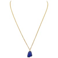 Lapis Lazuli Gemstone Attached With Gold Rhodium Plating Chain Bp1047 photo 1
