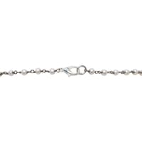 Labradorite Gemstone With Pearl Chain Black Rhodium Plating Bp1049 photo 3