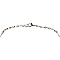 Solar Quartz Gemstone With Pearl Chain Black Rhodium Plating Bp1073 photo 3