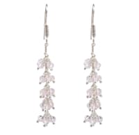 Pink Kunzite Zircon Beads Earrings CE-1001 photo 1