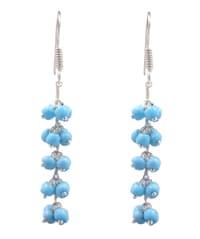 Turquoise Zircon Beads Earrings CE-1010 photo 1