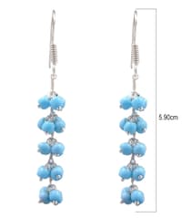 Turquoise Zircon Beads Earrings CE-1010 photo 3