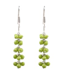 Peridot Zircon Beads Earrings CE-1011 photo 1