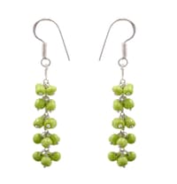 Peridot Zircon Beads Earrings CE-1011 photo 2