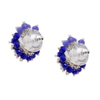 Lapis Lazuli Zircon Beads Earrings CE-1017 photo 2