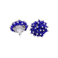 Lapis Lazuli Zircon Beads Earrings CE-1017 photo 3