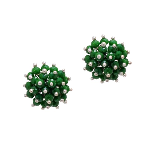 Emerald Zircon Beads Earrings CE-1019