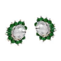 Emerald Zircon Beads Earrings CE-1019 photo 2