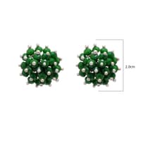 Emerald Zircon Beads Earrings CE-1019 photo 4