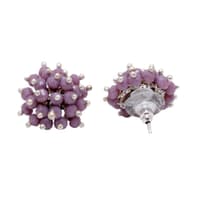 Lavender Jade Zircon Beads Earrings CE-1021 photo 3