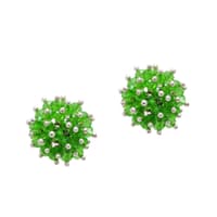 T-Savorite Zircon Beads Earrings CE-1022 photo 1