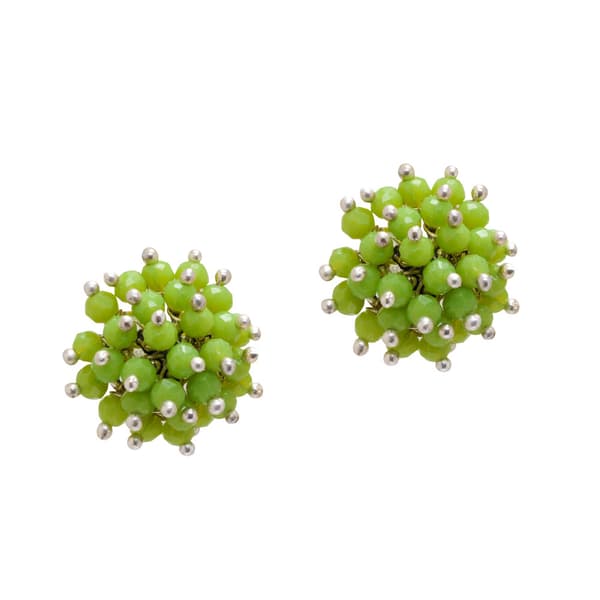 Peridot Zircon Beads Earrings CE-1028