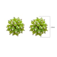 Peridot Zircon Beads Earrings CE-1028 photo 4
