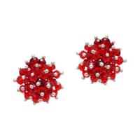 Ruby Zircon Beads Earrings (Red) CE-1031 photo 1