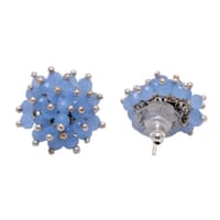 Chalcedony Zircon Beads Earrings (Studs) CE-1037 photo 3