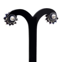 Black Rainbow Iris Metallic Zircon Beads Earrings CE-1042 photo 2