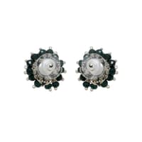 Dark Color Emerald Zircon Beads Earrings CE-1044 photo 4