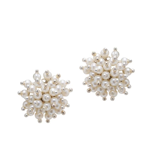 Pearl Zircon Beads Earrings (Tops) CE-1045