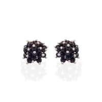 Black Spinel Zircon Beads Earrings (Tops) CE-1059 photo 1