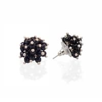 Black Spinel Zircon Beads Earrings (Tops) CE-1059 photo 4