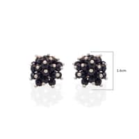Black Spinel Zircon Beads Earrings (Tops) CE-1059 photo 6