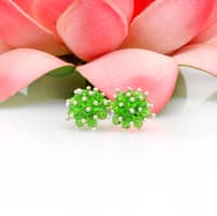 T-Savorite Zircon Beads Earrings (Tops) CE-1060 photo 2