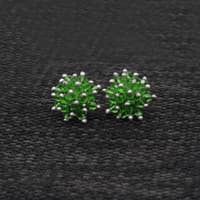 T-Savorite Zircon Beads Earrings (Tops) CE-1060 photo 3