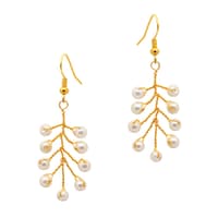 Pearl Zircon Beads Earrings CE-1067 photo 1