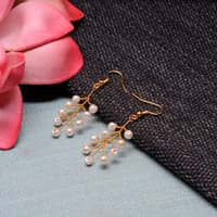 Pearl Zircon Beads Earrings CE-1067 photo 3