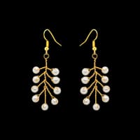 Pearl Zircon Beads Earrings CE-1067 photo 4