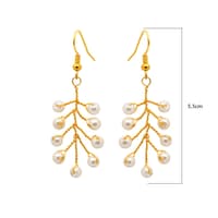 Pearl Zircon Beads Earrings CE-1067 photo 5