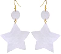 Rose Quartz, Carnelian & Yellow Jasper Zircon Beads Earrings  CE-1072 photo 3