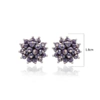 Chalcedony Zircon Beads Earrings (Studs) CE-1075 photo 5