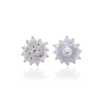 White Rainbow Zircon Beads Earrings (Tops) CE-1079 photo 3