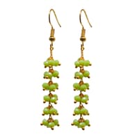 Geen Chalcedony Zircon Beads Dangle Style Earrings CE-1114 photo 1