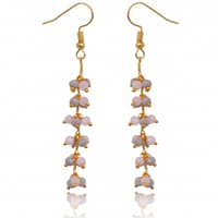 Multicolor Zircon Beads Dangle Drop Style Earrings CE-1133 photo 2