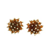 Citrine Color Zircon Beads Studs CE-1179 photo 4