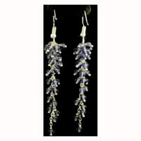 Tanzanite Color Zircon Beads Earrings CE-1183 photo 8