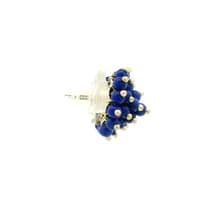Lapis Lazuli Zircon Beads Earrings CE-1184 photo 3